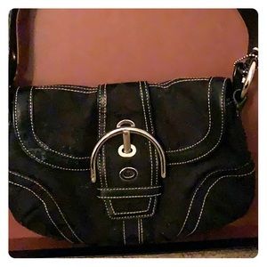 Small black Coach purse